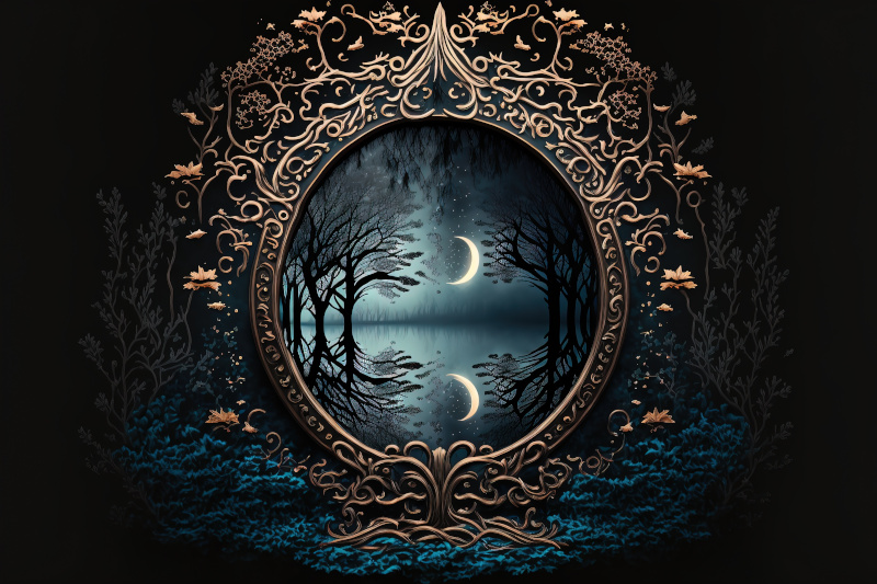 Ein mystischer Gothic-Spiegel